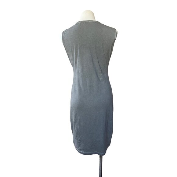 Angels Never Die Post Apocalyptic Edgy Gray Wash Sleeveless Dress L Shabby Chic - Picture 9 of 10
